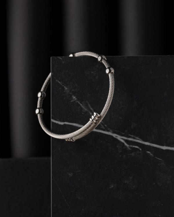 Pulsera Perlas de Acero - Imagen 2
