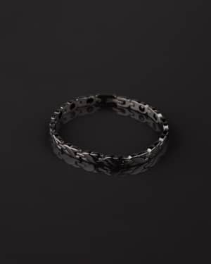 Pulsera de eslabones de acero quirúrgico para hombre con diseño robusto y estilo moderno