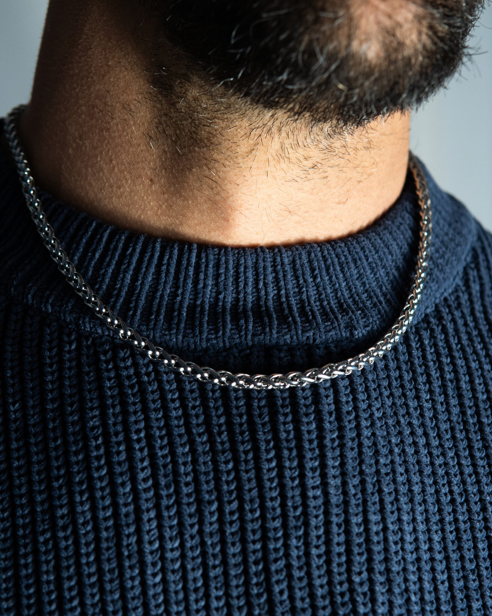 colgante de acero quirúrgico robusto para hombre