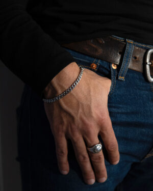 pulsera de acero quirúrgico para hombre